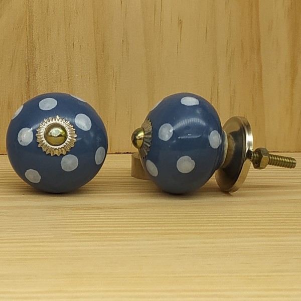 Boutons de meuble en céramique artisanale d’Inde