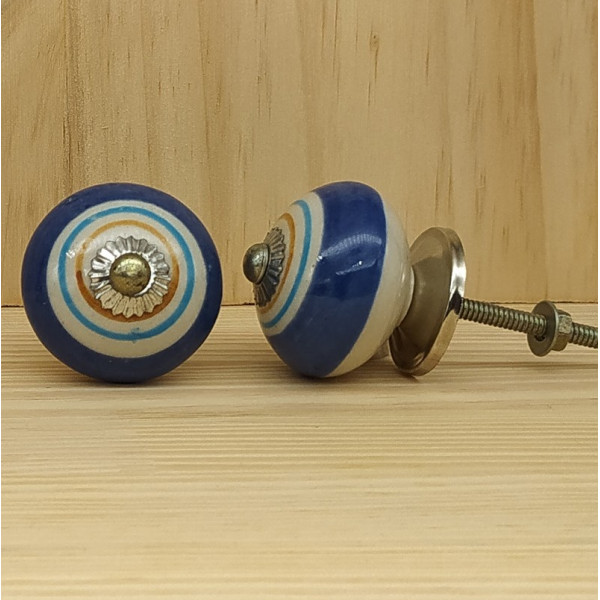 Boutons de meuble en céramique artisanale d’Inde