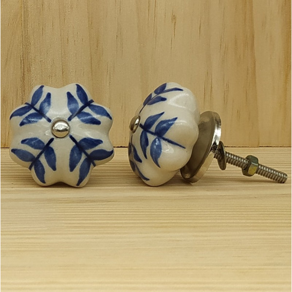Boutons de meuble en céramique artisanale d’Inde