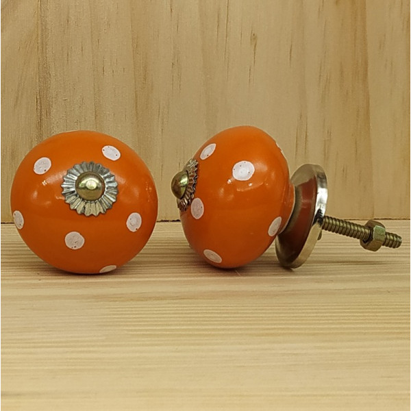 Boutons de meuble en céramique artisanale d’Inde