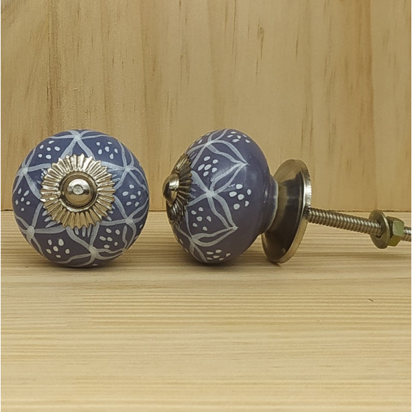 Boutons de meuble en céramique artisanale d’Inde