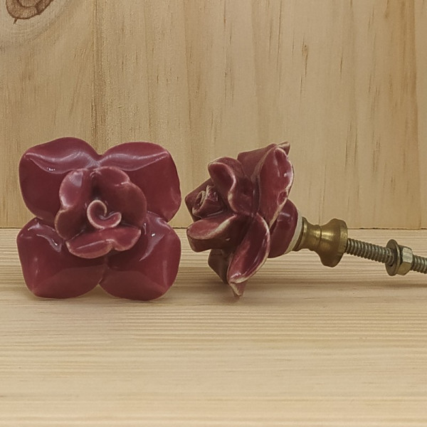Boutons de meuble en céramique artisanale d’Inde