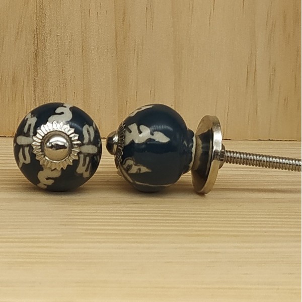 Boutons de meuble en céramique artisanale d’Inde