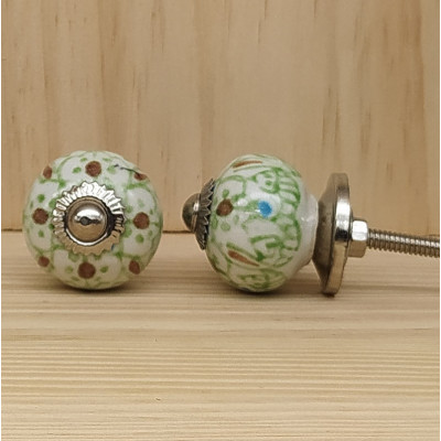 Bouton tiroir céramique coloré style ethnique
Accessoire décoration meuble artisanat indien