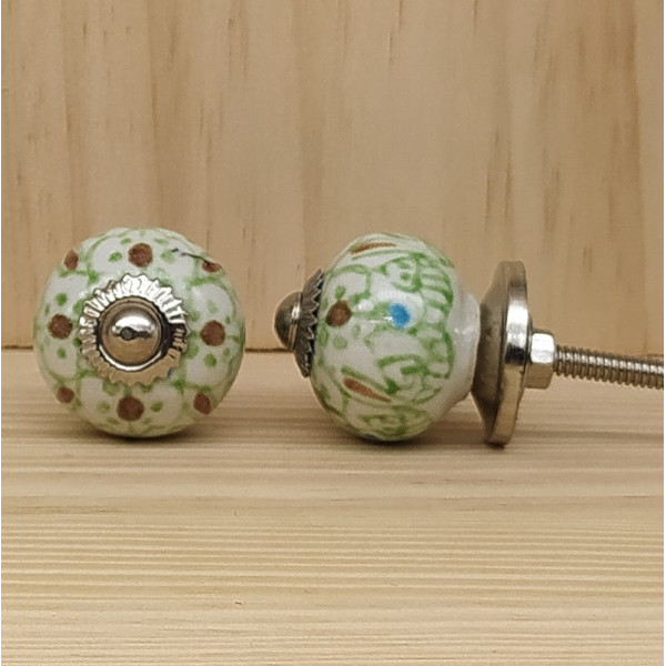 Boutons de meuble en céramique artisanale d’Inde