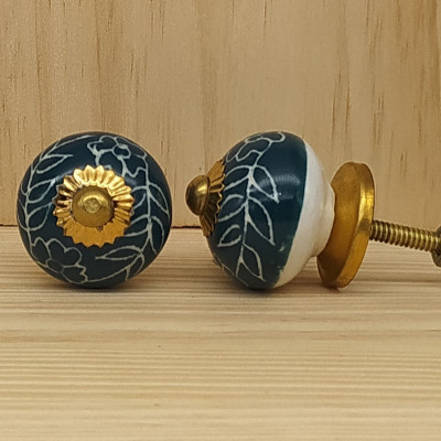 Bouton tiroir céramique coloré style ethnique
Accessoire décoration meuble artisanat indien
