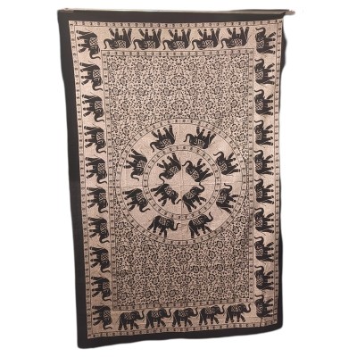 Tenture mandala Eléphant –...
