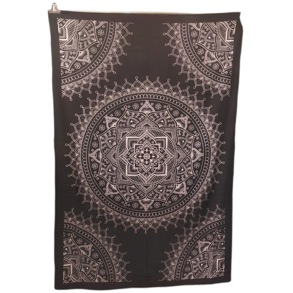 Tenture Mandala – textile mural en coton – Artisanat indien