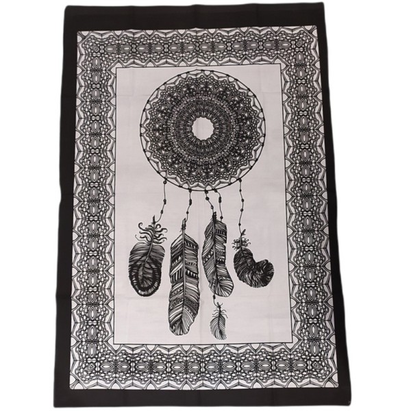 Tenture murale Dream Catcher ou attrape-rêves – textile Coton imprimé–