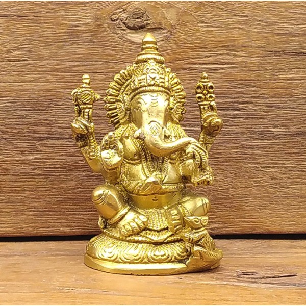 Statue de Ganesh en bronze – Artisanat indien