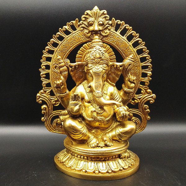 Statue de Ganesh en bronze – Artisanat indien