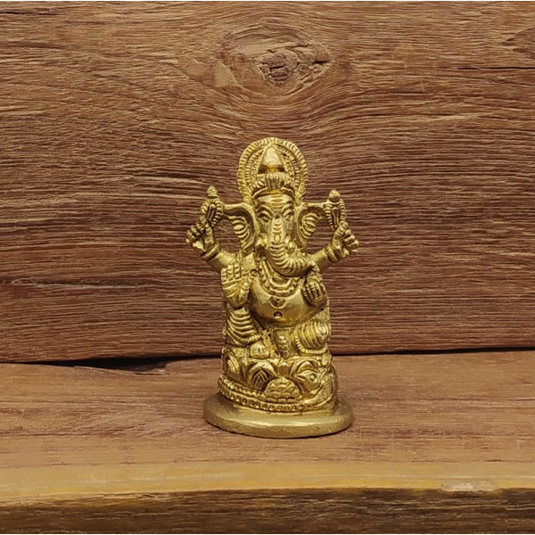 Statue de Ganesh en bronze – Artisanat indien