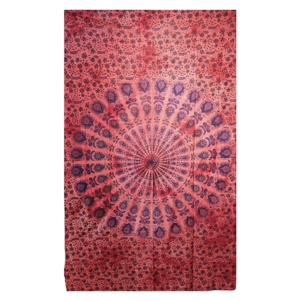 Tenture Mandala – textile mural en coton – Artisanat indien