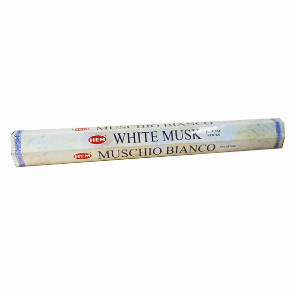 Encens Musk Blanc – Bâtonnets d’encens indien artisanal
