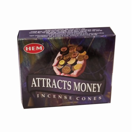 Encens Indien Attract Money en Cônes – Encens Artisanal de l’Inde