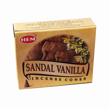 Encens Indien Santal Vanille en Cônes – Encens Artisanal de l’Inde