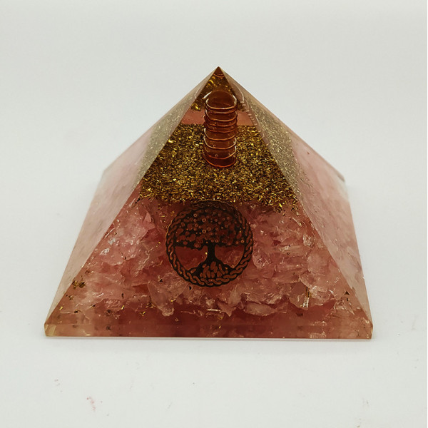 Orgonite Quartz rose  Arbre de vie