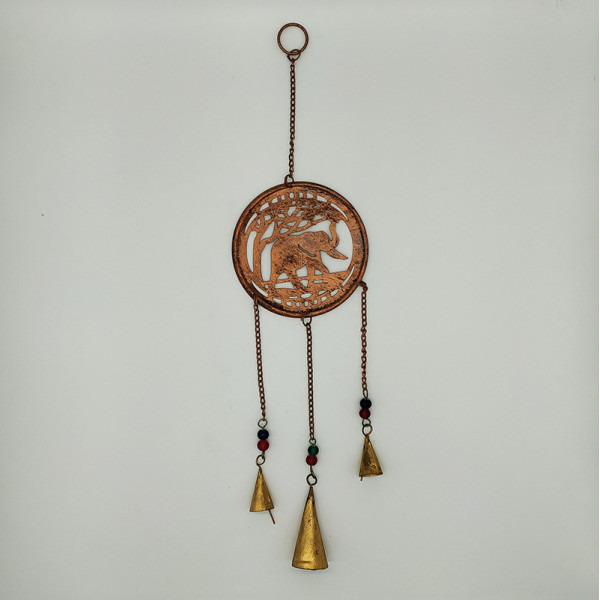 Carillon clochette  Eléphant en métal – Artisanat traditionnel indien