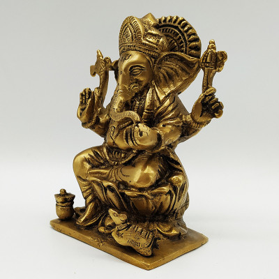 Statue de Ganesh en bronze – Artisanat indien