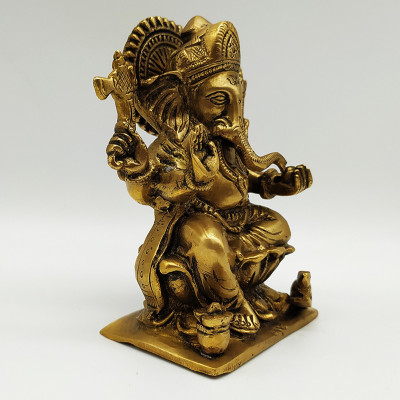 Statue de Ganesh en bronze – Artisanat indien