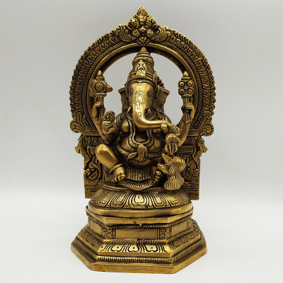 Statue de Ganesh en bronze – Artisanat indien