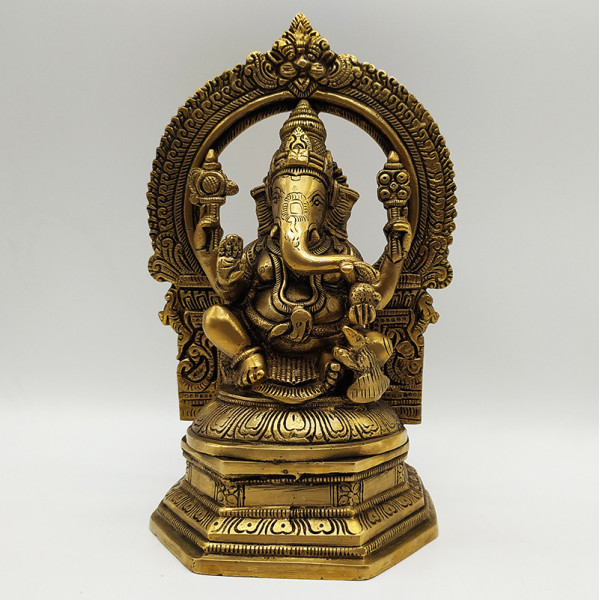 Statue de Ganesh en bronze – Artisanat indien