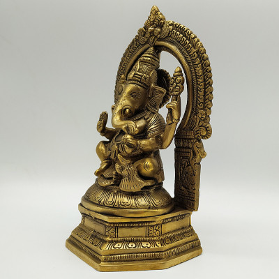 Statue de Ganesh en bronze – Artisanat indien
