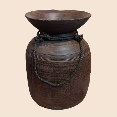Pot Ancien en Bois –...