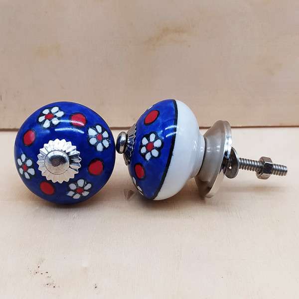 Boutons de meuble en céramique artisanale d’Inde