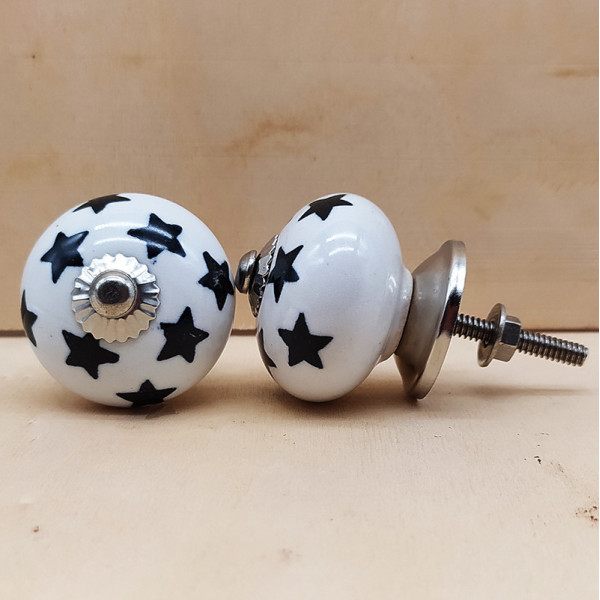 Boutons de meuble en céramique artisanale de l’Inde