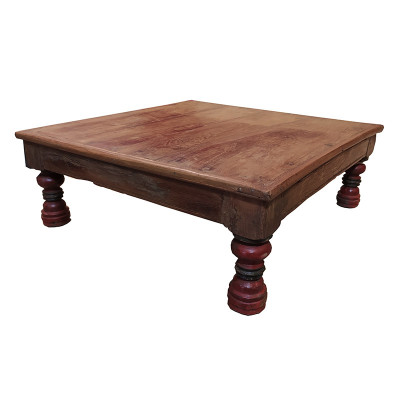 Table Bajot indienne ancienne en teck