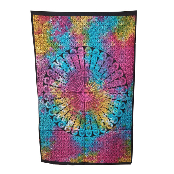 Tenture Mandala – textile mural en coton – Artisanat indien
