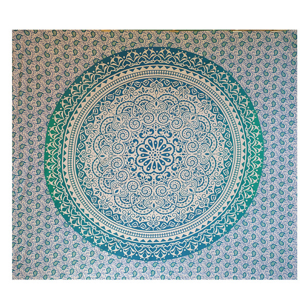 Tenture en coton motif mandala – Artisanat traditionnel d’Inde