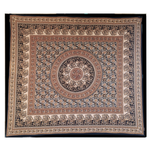 Tenture en coton motif mandala – Artisanat traditionnel d’Inde