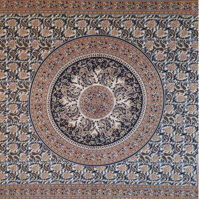 tenture coton motif mandala artisanat fait main Inde