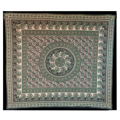 tenture coton motif mandala artisanat fait main Inde