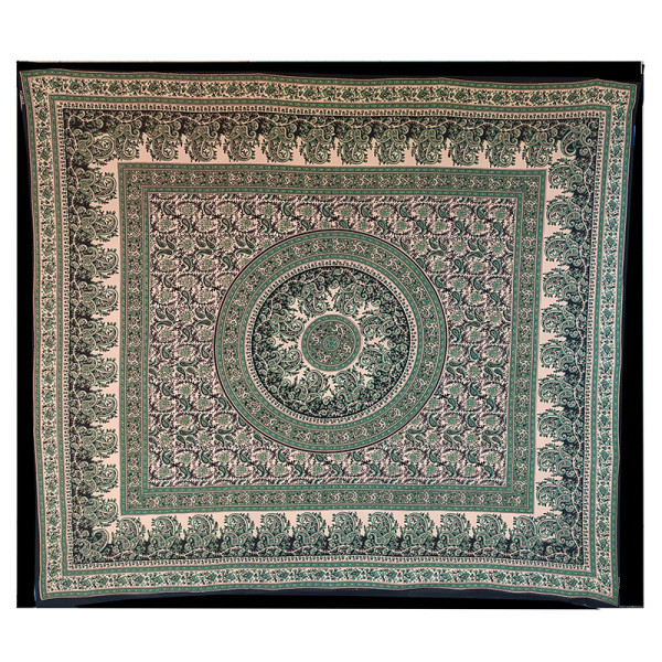 Tenture en coton motif mandala – Artisanat traditionnel d’Inde
