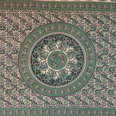 tenture coton motif mandala artisanat fait main Inde