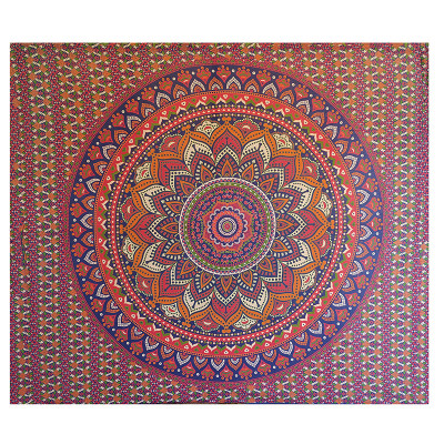tenture coton motif mandala artisanat fait main Inde