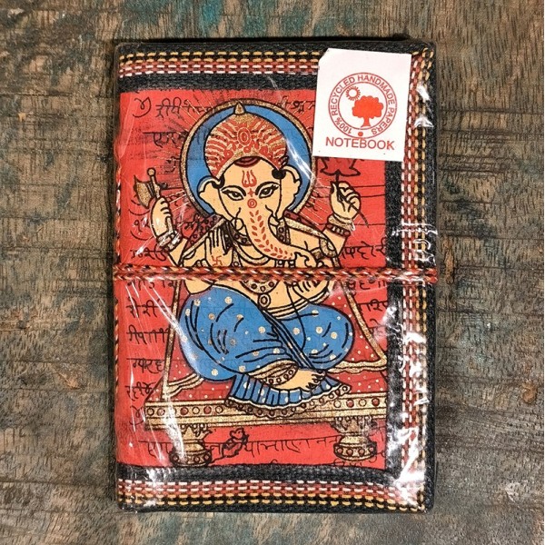 Carnet de Notes en Papier 100 % Recyclé – Ganesh - Fabrication Artisanale en Inde