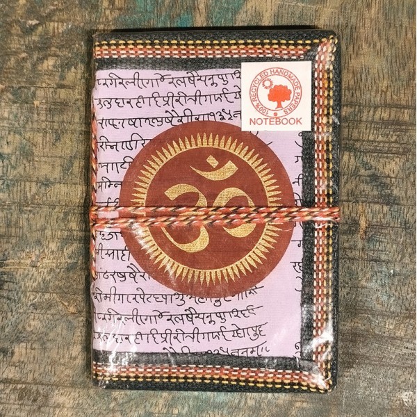 Carnet de Notes en Papier 100 % Recyclé – Aum  - Fabrication Artisanale en Inde