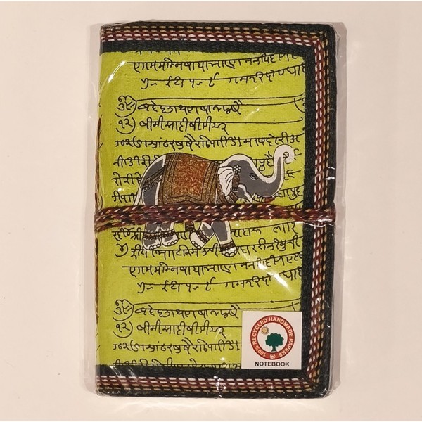 Carnet de Notes en Papier 100 % Recyclé – Éléphant - Fabrication Artisanale en Inde