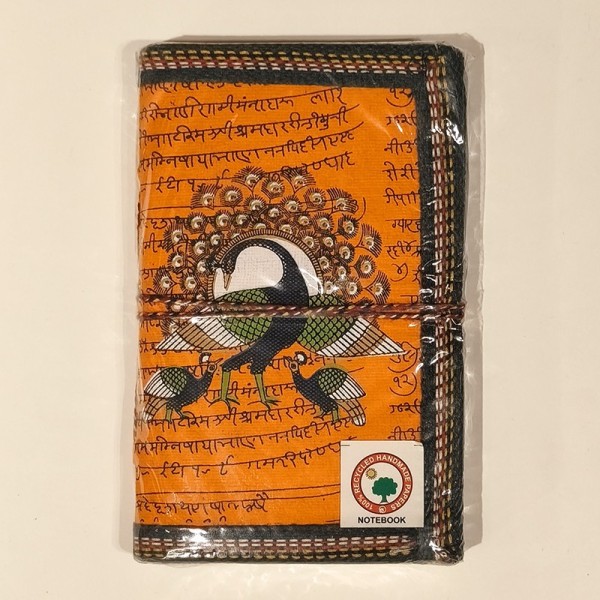Carnet de Notes en Papier 100 % Recyclé – Paon - Fabrication Artisanale en Inde