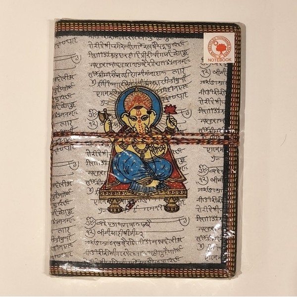 Carnet de Notes en Papier 100 % Recyclé – Ganesh - Fabrication Artisanale en Inde