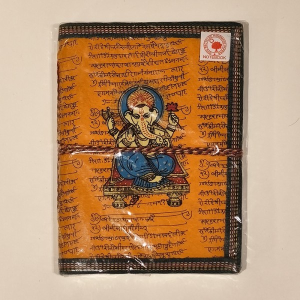 Carnet de Notes en Papier 100 % Recyclé – Ganesh - Fabrication Artisanale en Inde