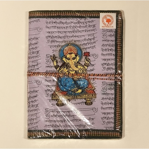 Carnet de Notes en Papier 100 % Recyclé – Ganesh - Fabrication Artisanale en Inde