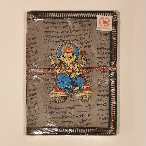 Carnet de Notes en Papier 100 % Recyclé – Ganesh - Fabrication Artisanale en Inde