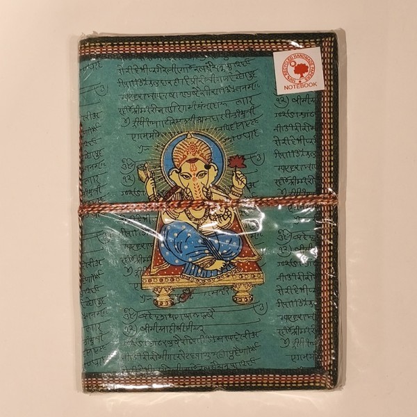 Carnet de Notes en Papier 100 % Recyclé – Ganesh - Fabrication Artisanale en Inde