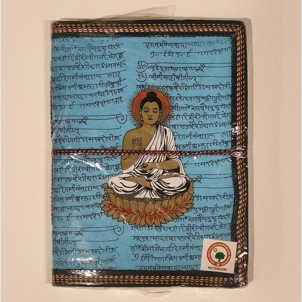 Carnet de Notes en Papier 100 % Recyclé – Bouddha- Fabrication Artisanale en Inde