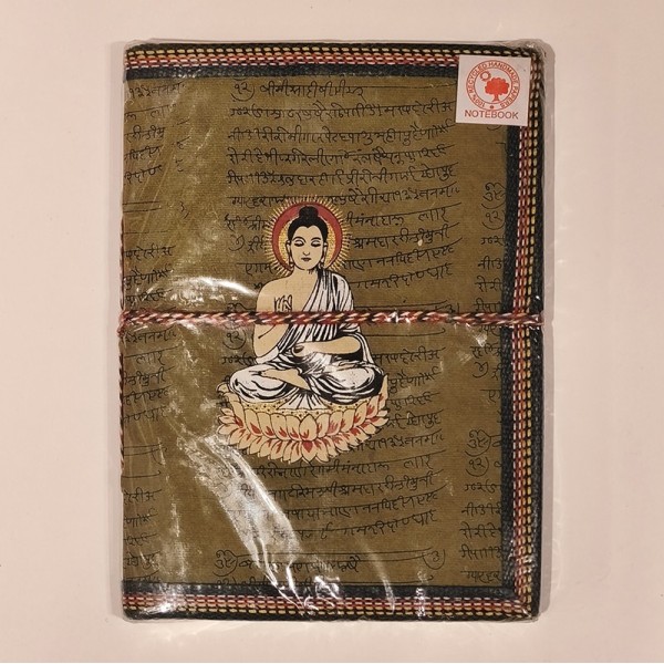 Carnet de Notes en Papier 100 % Recyclé – Bouddha- Fabrication Artisanale en Inde